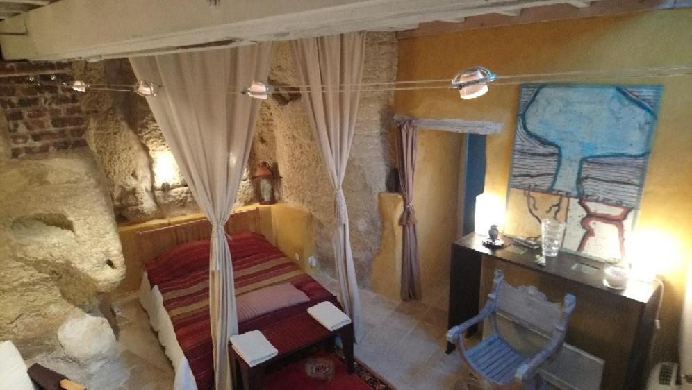 Troglodyte Loft Bed & Breakfast Thoré-la-Rochette Exterior foto