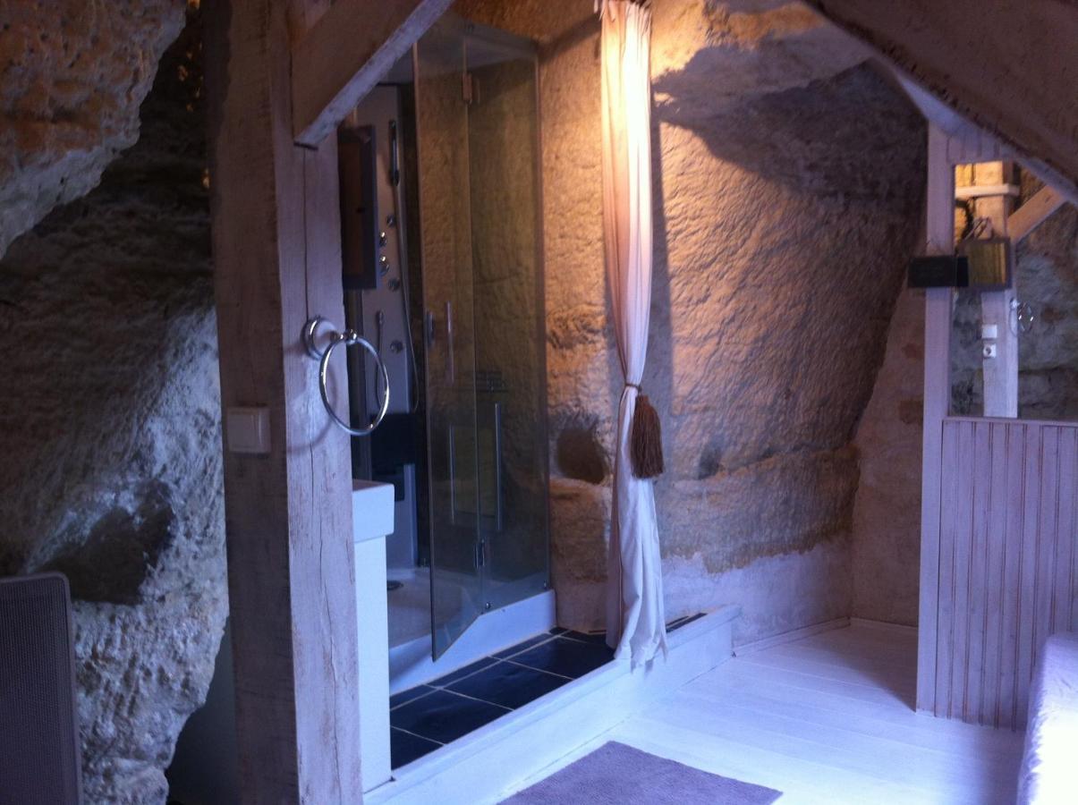Troglodyte Loft Bed & Breakfast Thoré-la-Rochette Exterior foto